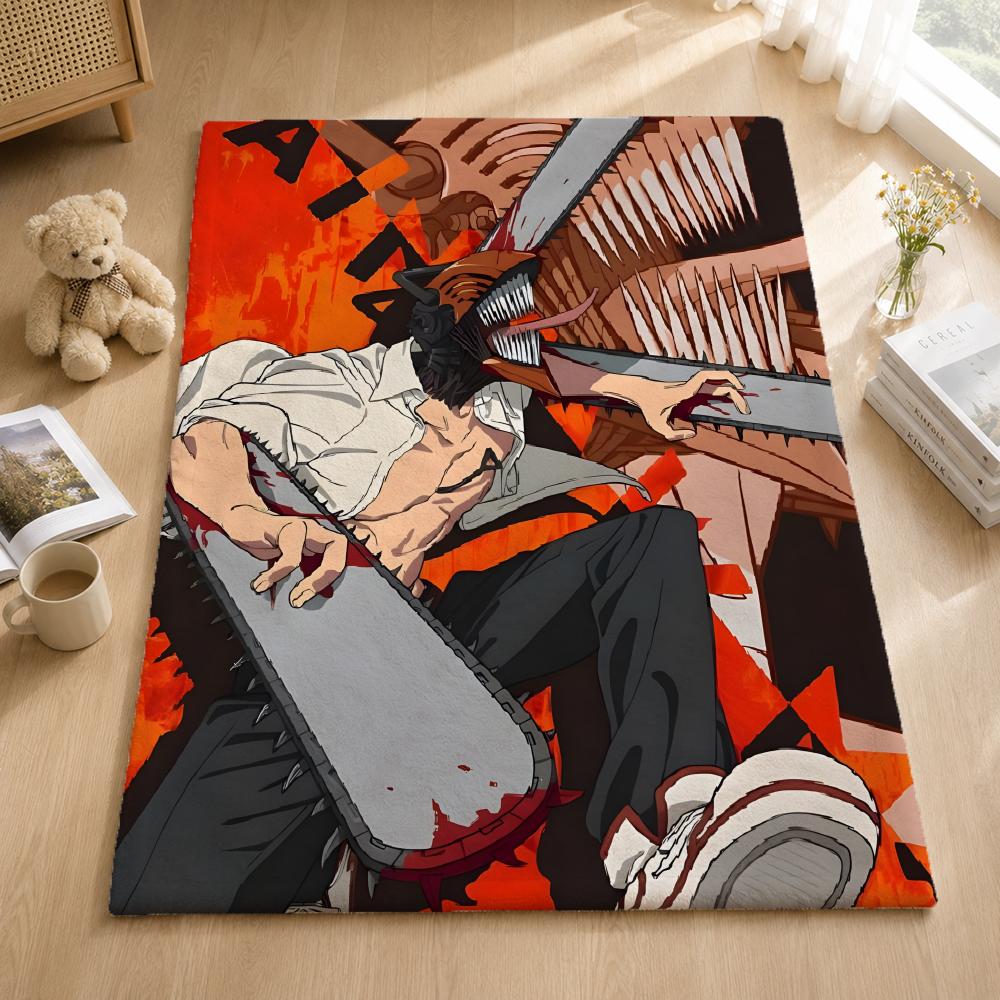 Anime C-Chainsawman Throw Blankets Soft Warm Flannel Blanket Bedding For Bed Living Room Home Sofa