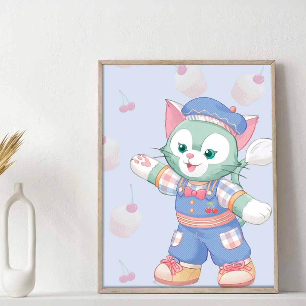 DIY Diamond Painting Cute Little Cat Cross Stitch Kit Mosaic Art Diamond Painting Full Circle Diamond Home Decoration