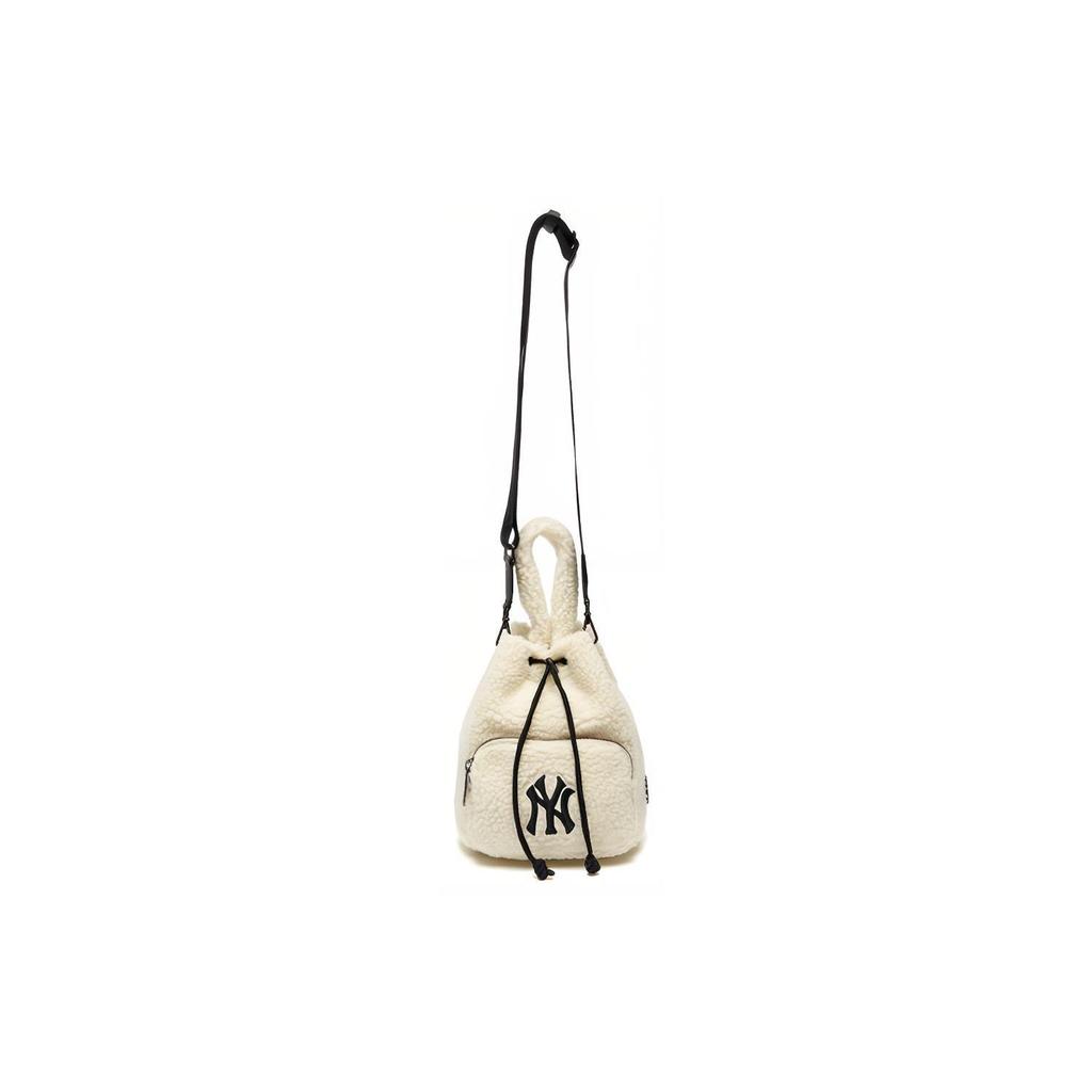 New MLB Polyester Bucket Bag, Handbag, Shoulder Bag, Crossbody Bag Regular Women's Milk White 3ABMS0316-50CRS