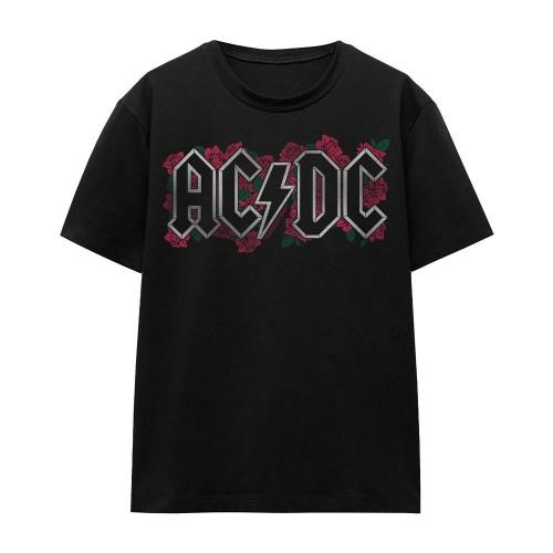 AC/DC Unisex Adult Roses Logo T-Shirt