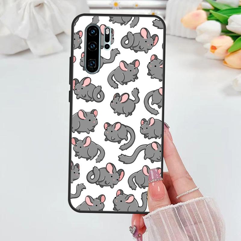 Cute Cartoon Chinchilla For Huawei Nova 12i 11i 8i 12s Y73 Y72 Y61 Y91 Y90 Y70 Y60 9 10 SE P30 P40 Lite P60 Pro Case