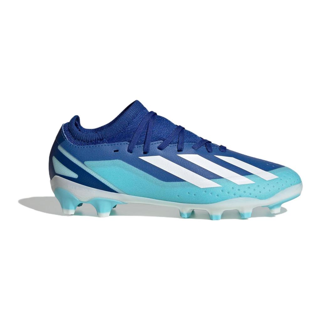 Adidas X Crazyfast.3 Runde Zehenpartie Bequemes Stoff Atmungsaktive Fußballschuhe Unisex Fußballschuhe Blau Weiß IE1566