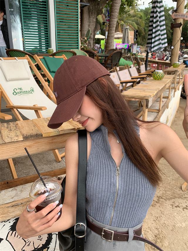 2024 Softtop Bestickte Baseballkappe für Kinder mit großen Köpfen, Gesichtsschlankmachend, Vielseitig für Sport und Reisen.