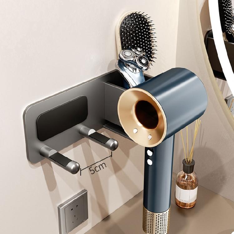 Hair Dryer Holder Hair Straightener Organizer Wall Mounted Storge Box Bathroom