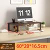 Supporto per monitor da tavolo e ripiano portaoggetti