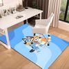 Bluey Friends Adventure Area Rug Office Rug, Chair Rug, Decor Carpet Livingroom Bedroom Mat, Large Size Fan Gifts Christmas Gifts