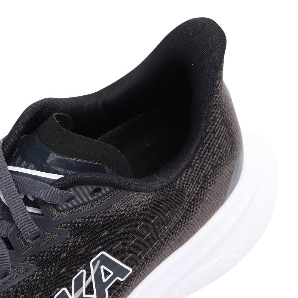 HOKA Mach 6 Regular Running Size Black and Shoes, Women's, 24.5, White, 1147810-BWHT