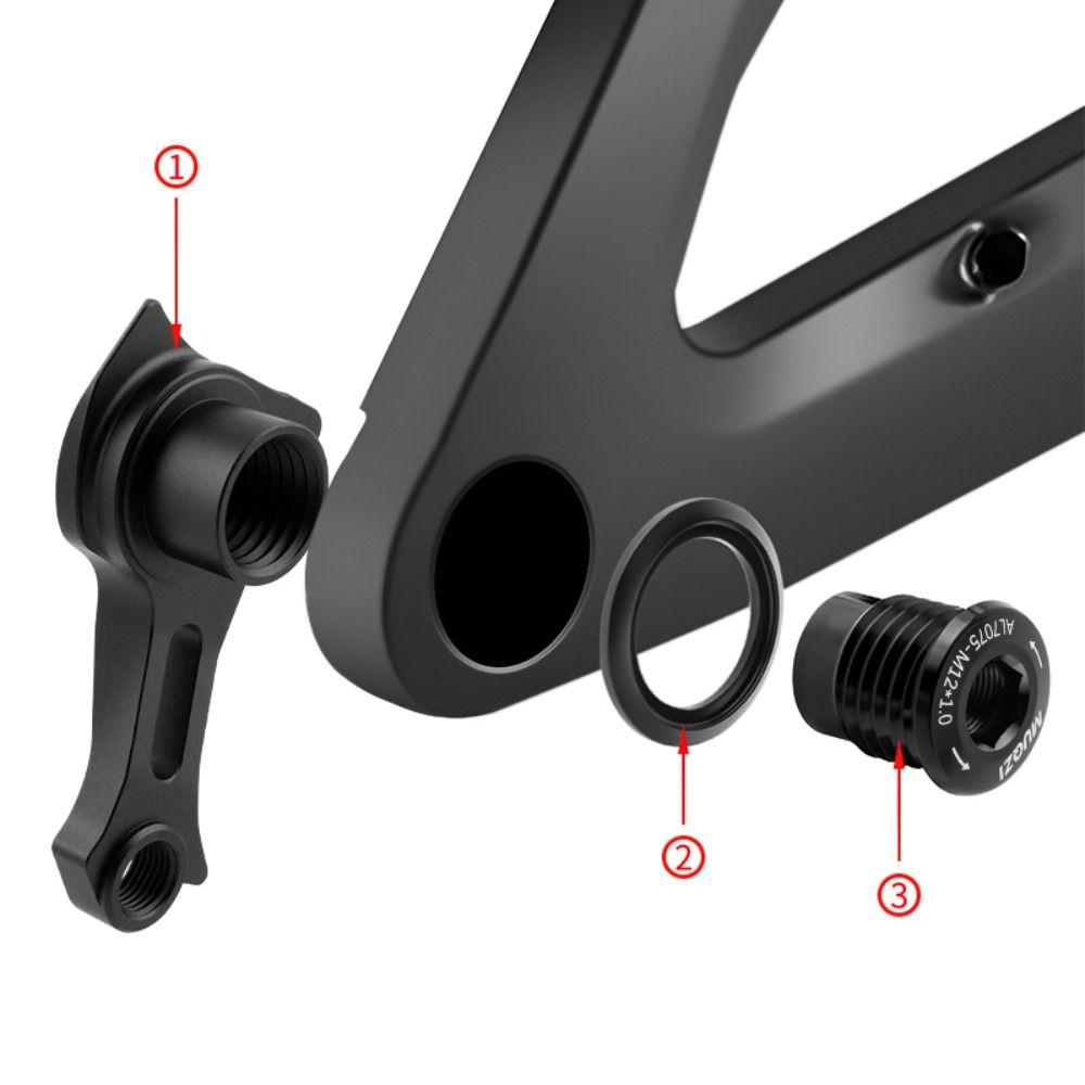 MTB Thru Axle Rear Hook M12-1.5 Rear Derailleur Hanger Bicycle Parts UDH Tail Hook  Bicycle Frame