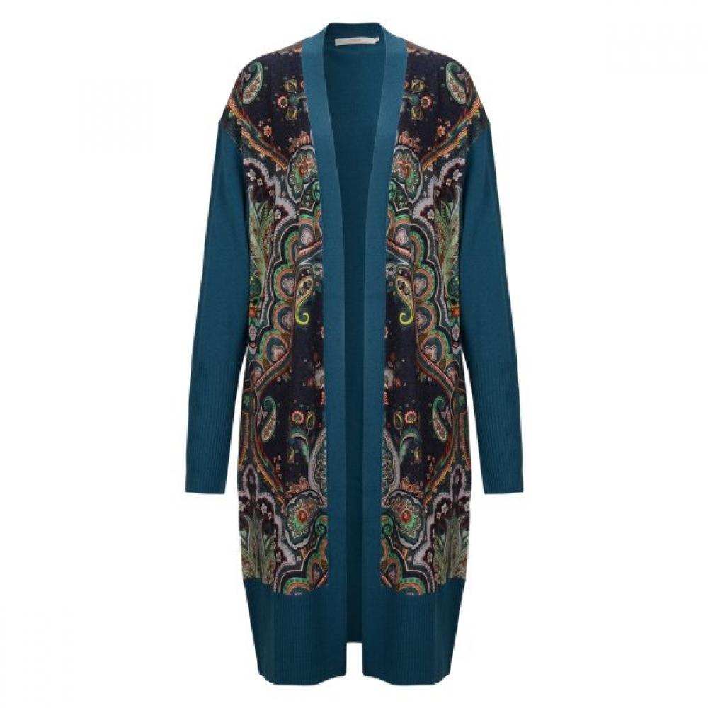 

Oilily Длинный кардиган с узором пейсли Owafacg009 green (56)/S(55)