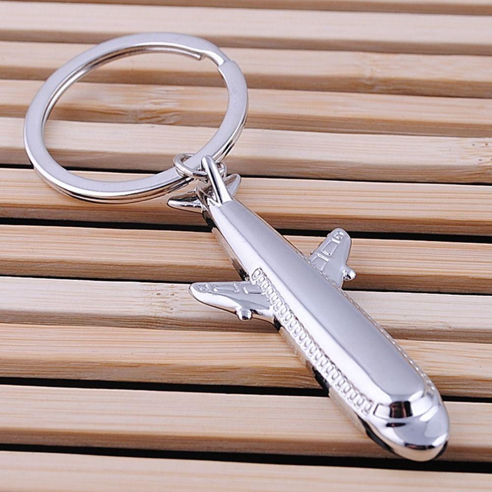 Fighter Jet Plane Car Key Ring Metal Battleplane Keyring Pendant Party Gift Aircraft Key Chain Men
