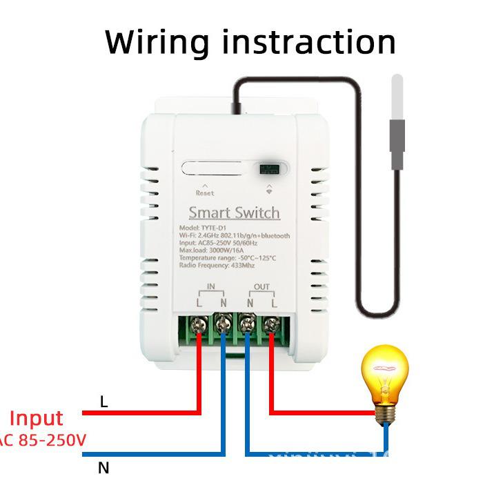 Graffiti Smart Temperature & Humidity Disconnector with Alexa Remote Control Temperature Disconnector