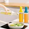 Large Olive Oil Dispenser Bottle Auto Flip Condiment Glass Container Leak Proof Non Stick Oil Vinegar Dispensers Kitchen Gadgets