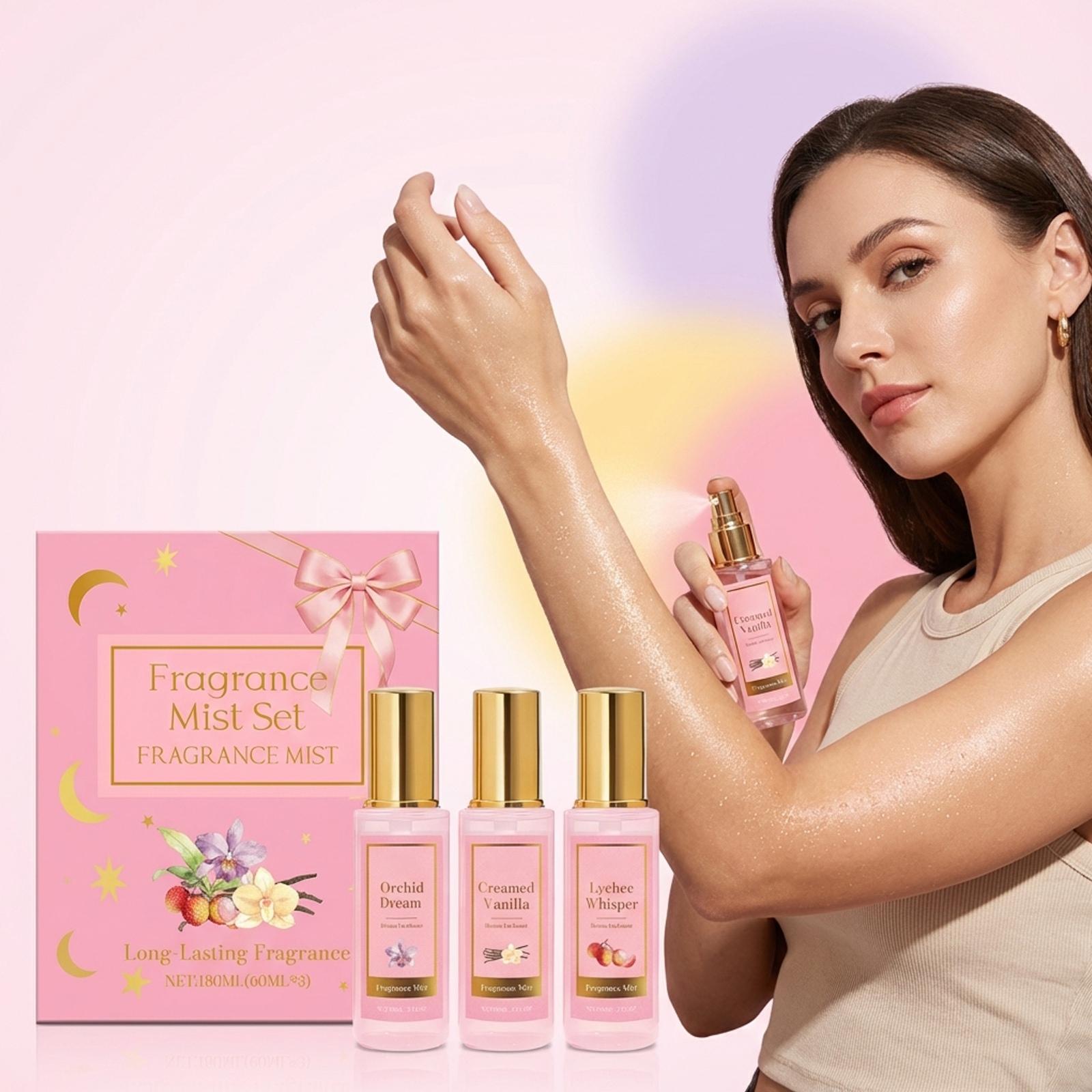 Набор парфюмов Moon с несколькими ароматами - Натуральный, Свежий, Элегантный, Подходит как для повседневного использования, так и для особых случаев. 180 мл One Size