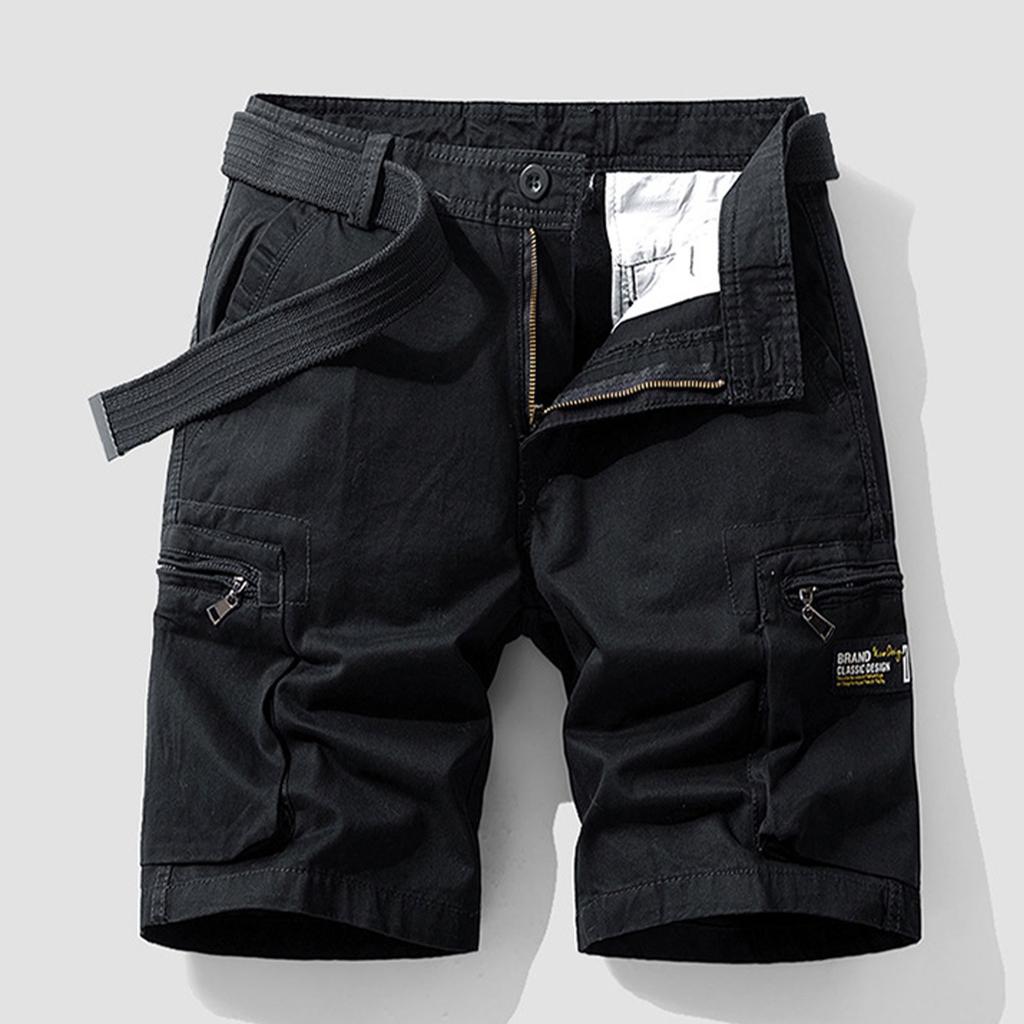 Men's Cargo Shorts, Outdoor Casual Work Shorts, Retro Loose  Cargo Shorts With Multi-pocket And Zipper