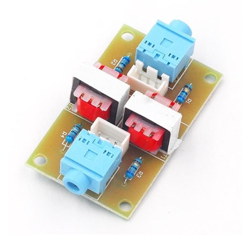 Professional Stereo Sound Noise Filter with 3.5mm and Wiring Terminals For Enhances Signal Clarities