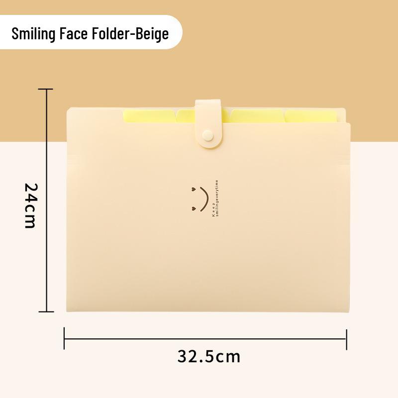 A4 Plastic Accordion File Folder for Students & Office Use