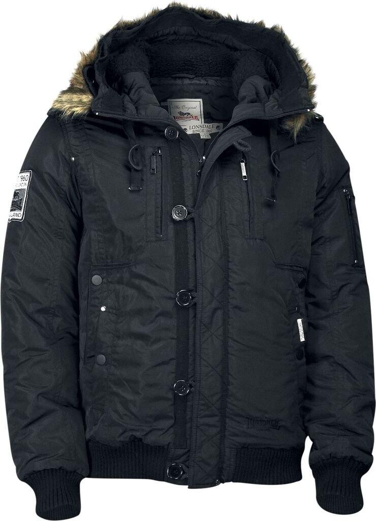 Lonsdale Jarreth Hooded Winter Jacket schwarz