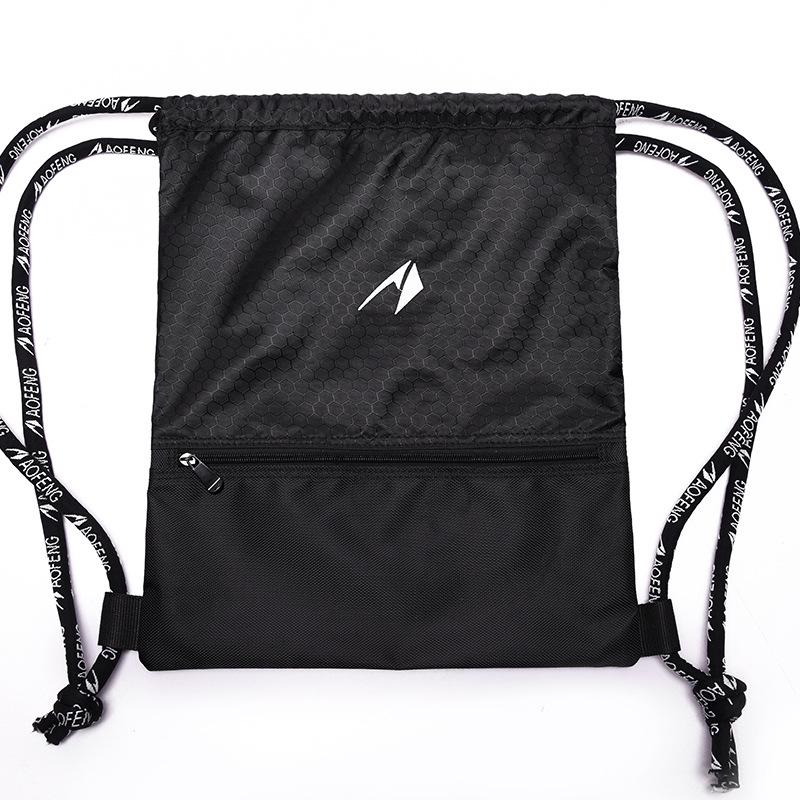 Large Outdoor Drawstring Backpack for Sports: Basketball & Football
