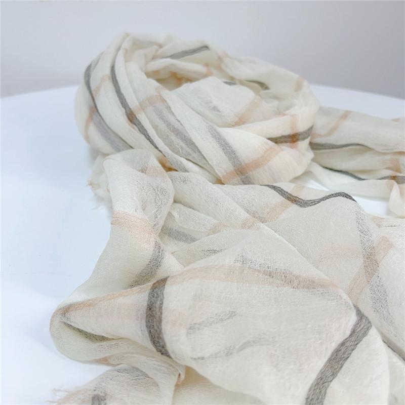 

High Quality Autumn And Winter New 100% Wool Plaid Scarf Warm Shawl For Lady Winter Wool Scarves 95x200cm