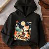 Mädchen Jungen Kinder Kapuzenpullover Japan Grafik Aufdruck Sweatshirt Kawaii Katze Sushi Pullover Mit Kapuze Kapuzentop Japanischer Stil Herbst Winter