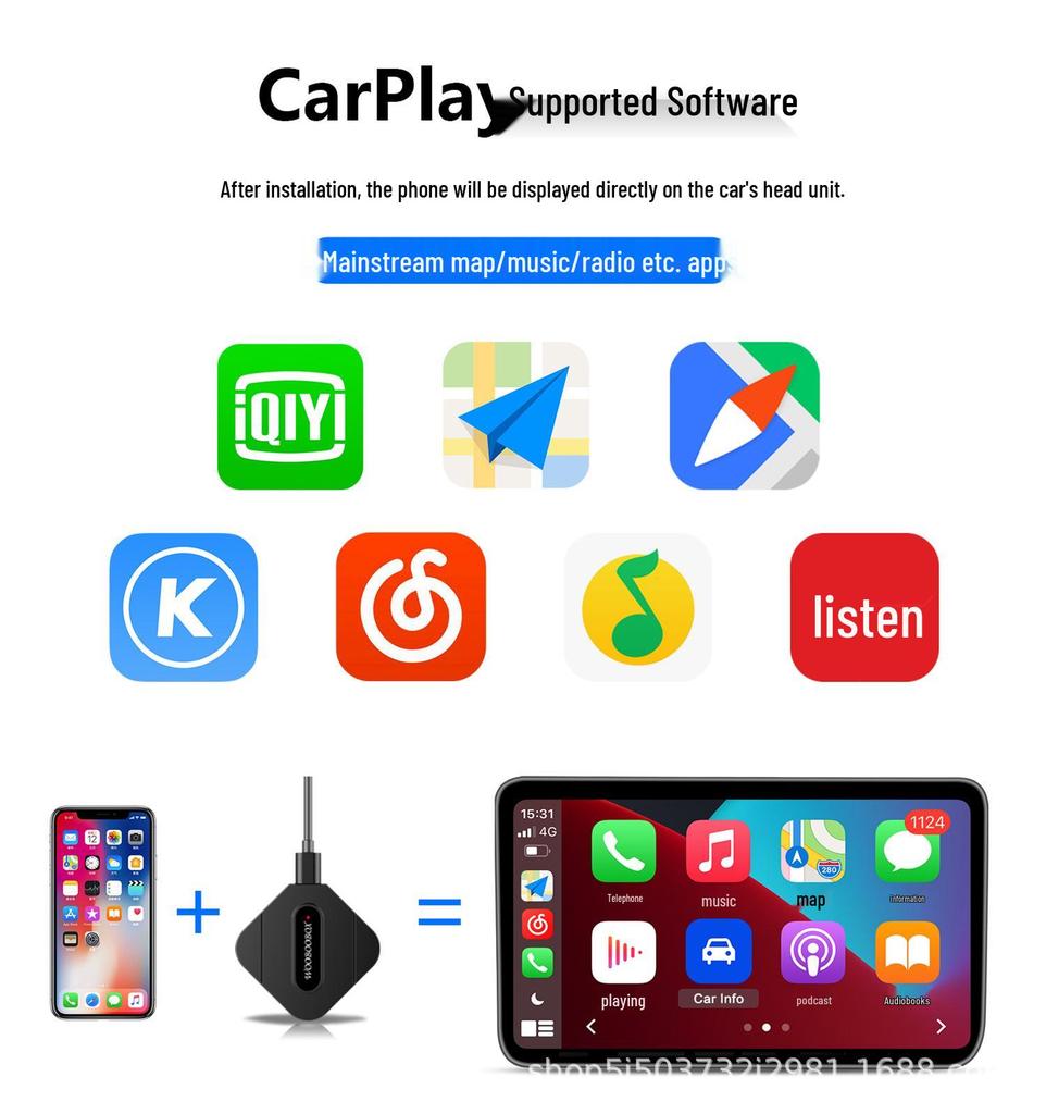 Wireless CarPlay Adapter for Apple Devices - AIBOX Smart Box