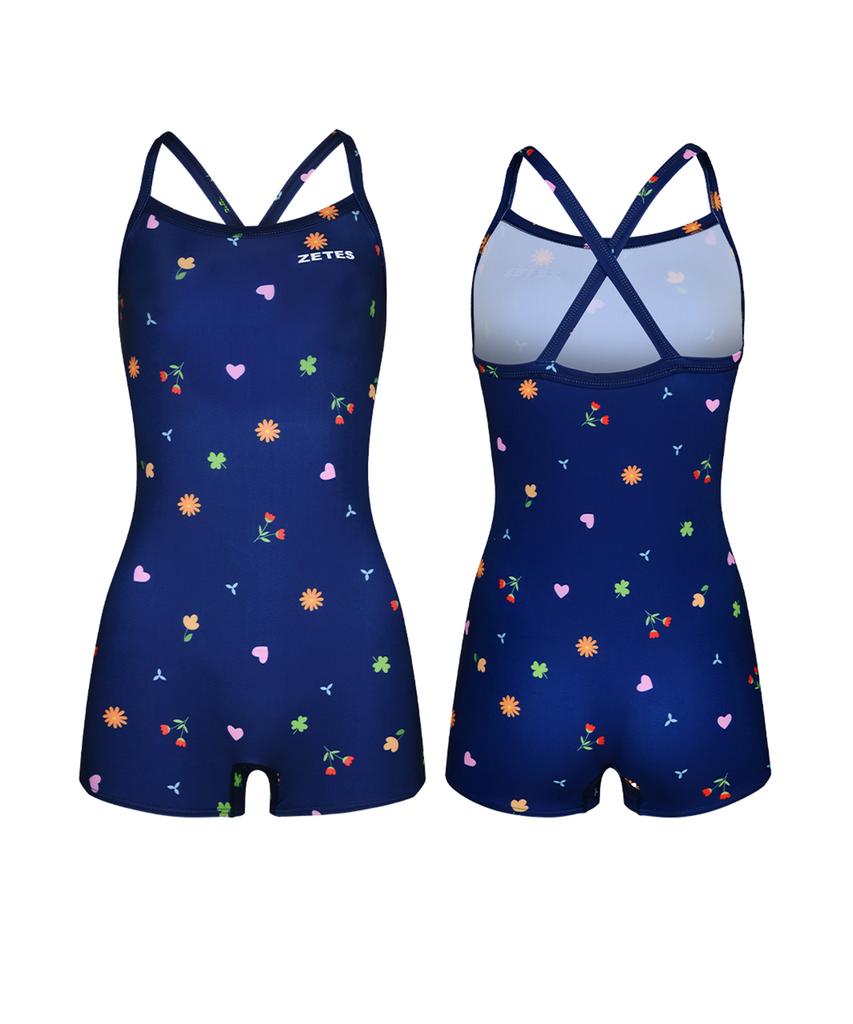 Jeteseu Women'S Clover Pop Balance Fit X-Back Part-Time Indoor Swimwear Ny L9A5020
