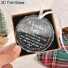 Teacher Appreciation Glass Ornament, "A Teacher's Light" Quote Hanging Decoration, Teacher's Day Christmas Thanksgiving Gift, Back-to-School Gift