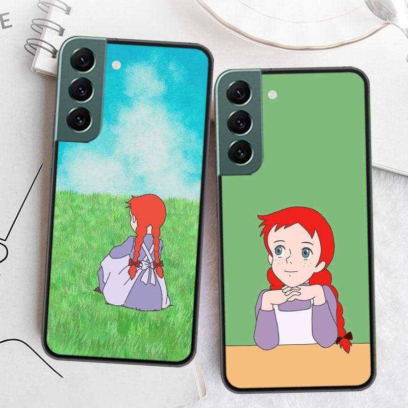 A-Anne of Green Gables Anne Shirley Phone Case For Samsung S25 Edge S24 FE Galaxy S22 Ultra S21 Plus S20 S23 S10 Plus Cover Sili
