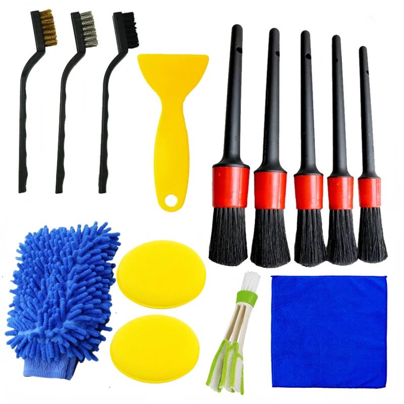 

Новая щетка для мытья автомобиля Мягкая щетка Детальная щетка Инструменты для чистки салона автомобиля Щетка для чистки воздуховода кондиционера