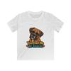 Boxer Dog Cartoon Funny Pet Snack Lover Cute Dog Kids Softstyle Tee