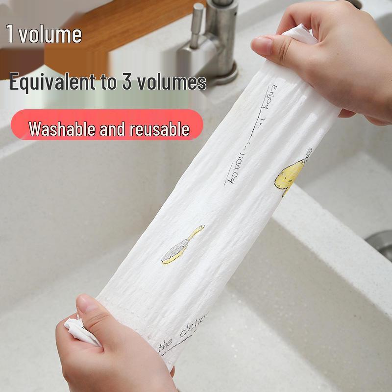Thickened Dual-Use Kitchen Cloth: Disposable Wet & Dry Water-Absorbing Dishwashing Rags