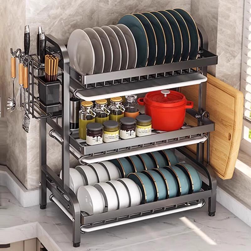 Qin Chen Double-Layer Countertop Dish Drying Rack