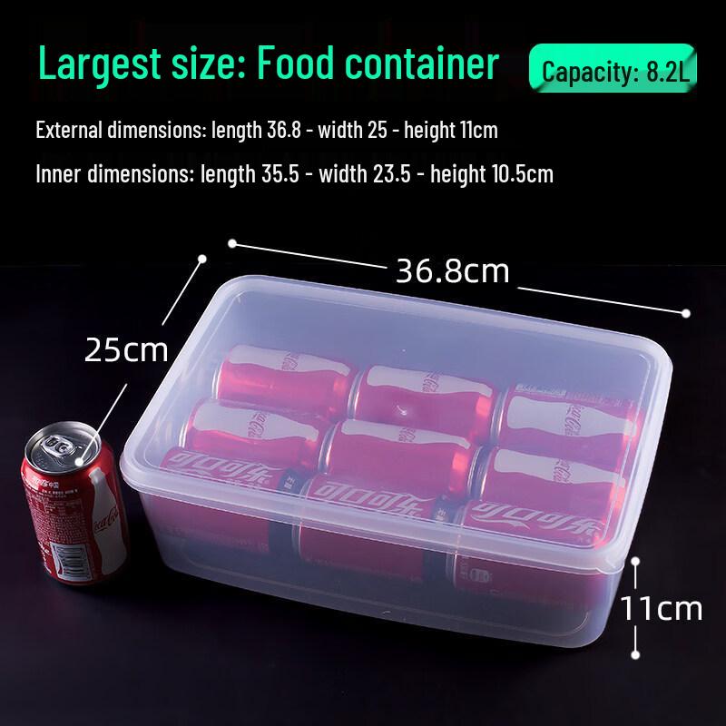 ZISIZ Food-Grade Plastic Storage Container