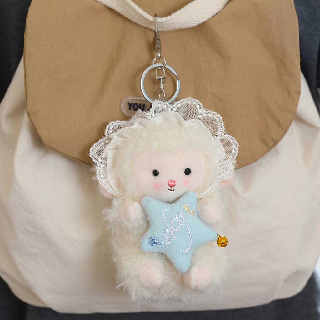 Sweetheart Sheep Hanging Pendants Soft Stuffed Plush Toys Eid Ramadan Moon Star Sheep Plushies Animal Doll Girls Favor Gifts