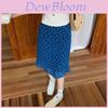 Women Floral Chiffon Midi Skirt With High Waist And Splicing For Casual Spring Summer Wear