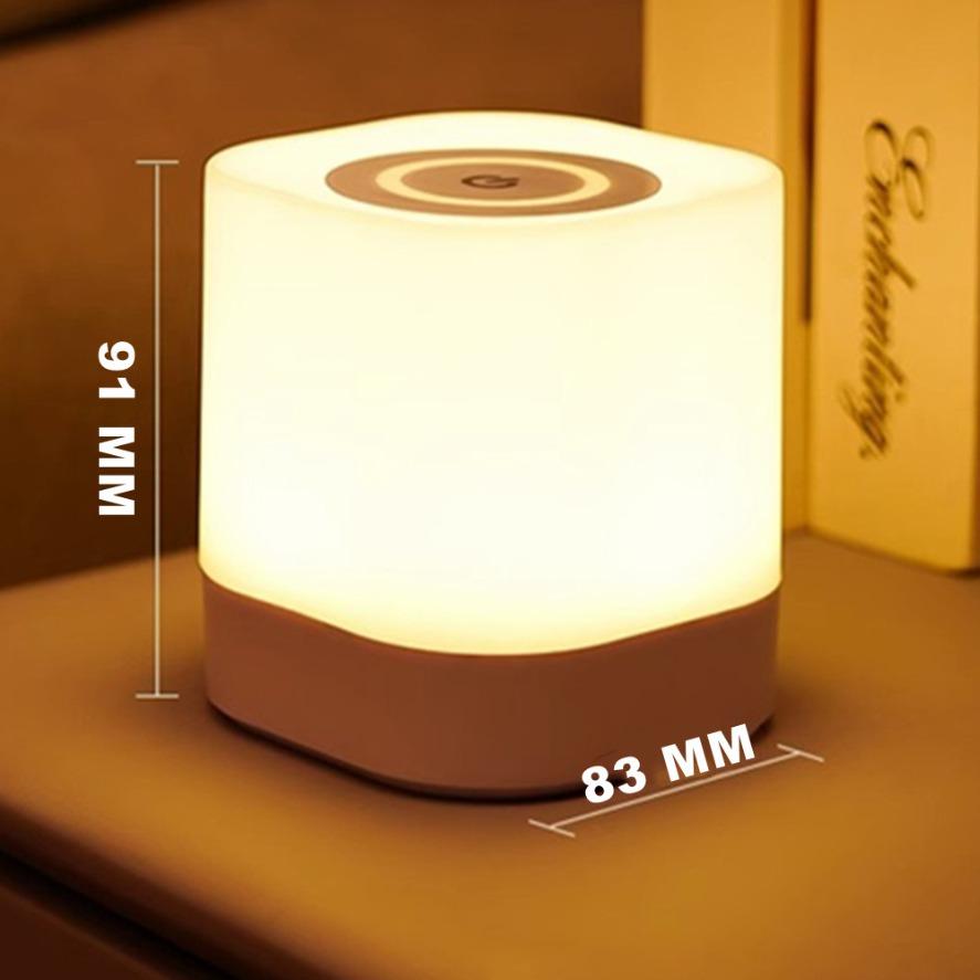 Rechargeable Sleep Night Light Bedroom Atmosphere Sleep Bedside Light Long Battery Life Adjustable Eye Care Reading Book Light