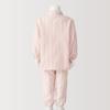 MUJI Baby Double Gauze Changeable Pajamas with No Seams on the Sides, Unisex Baby FEB07A5S Light Pink Stripe, Baby 80-90