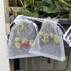 10pcs Bird And Insect Proof Fruit Mesh Bag, Breathable And Transparent Bundle Mouth Protective Cover, Specialized Bag For Gardening Fruit Trees