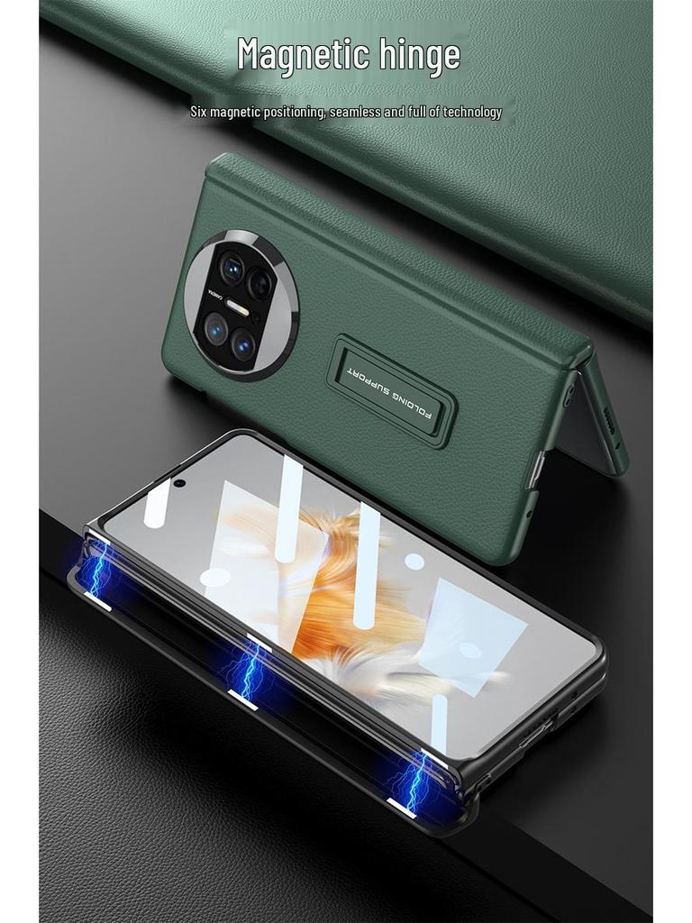 Huawei Mate X3 Leather Foldable Bracket Case: Full Coverage, Drop-Proof Protection
