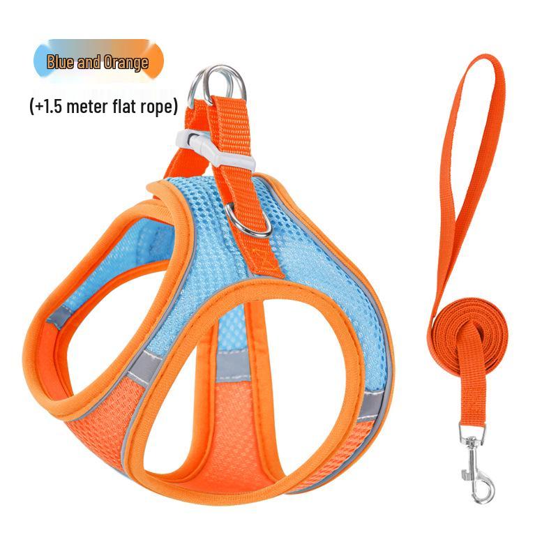 Reflektierendes Nylon Geschirr im Westen-Stil und Leinen-Set für Hunde