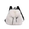 New personalized small and fresh portable plush backpack commuter pump fashionable simple street travel bag