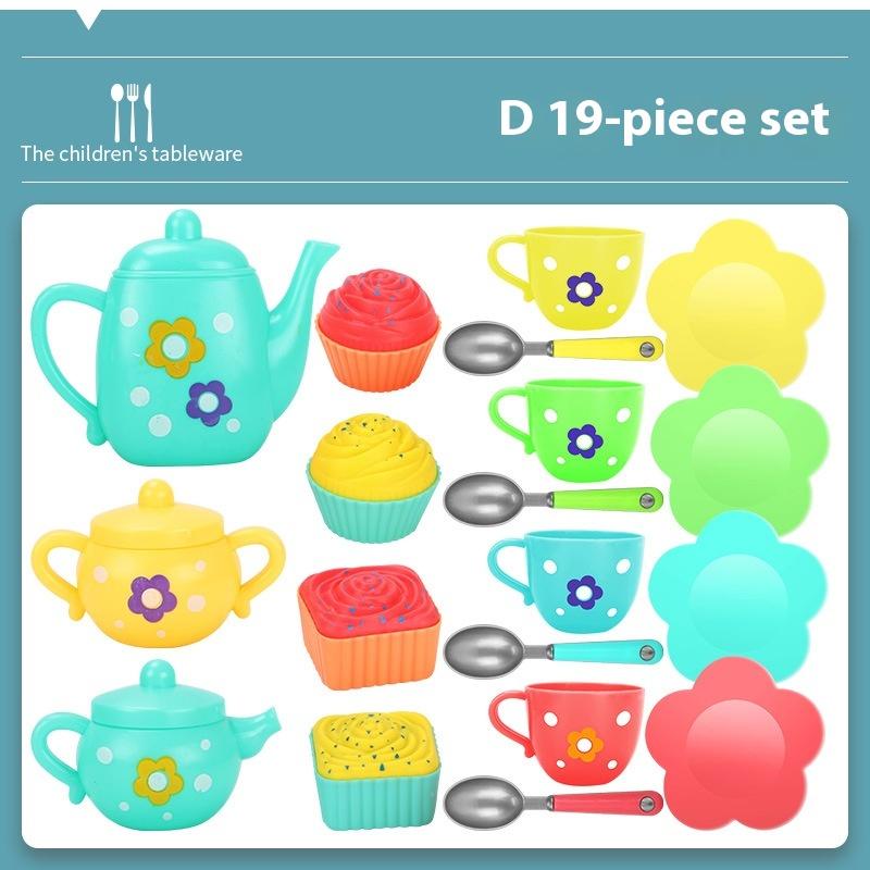 Kids Pretend Play Tea Set Toy, Simulation Kitchen Playset, Perfect Birthday Gift for Boys and Girls