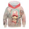 Autumn New One Piece Printed Children Pullover Anime Hot-blooded Cartoon Adventure Versatile Hooded Sweatshirt For Men and Women