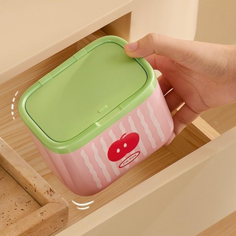 Automatic Lifting Cotton Swab Storage Box Compartmentalized Dopamine Cotton Pad Makeup Cotton Container Multifunctional