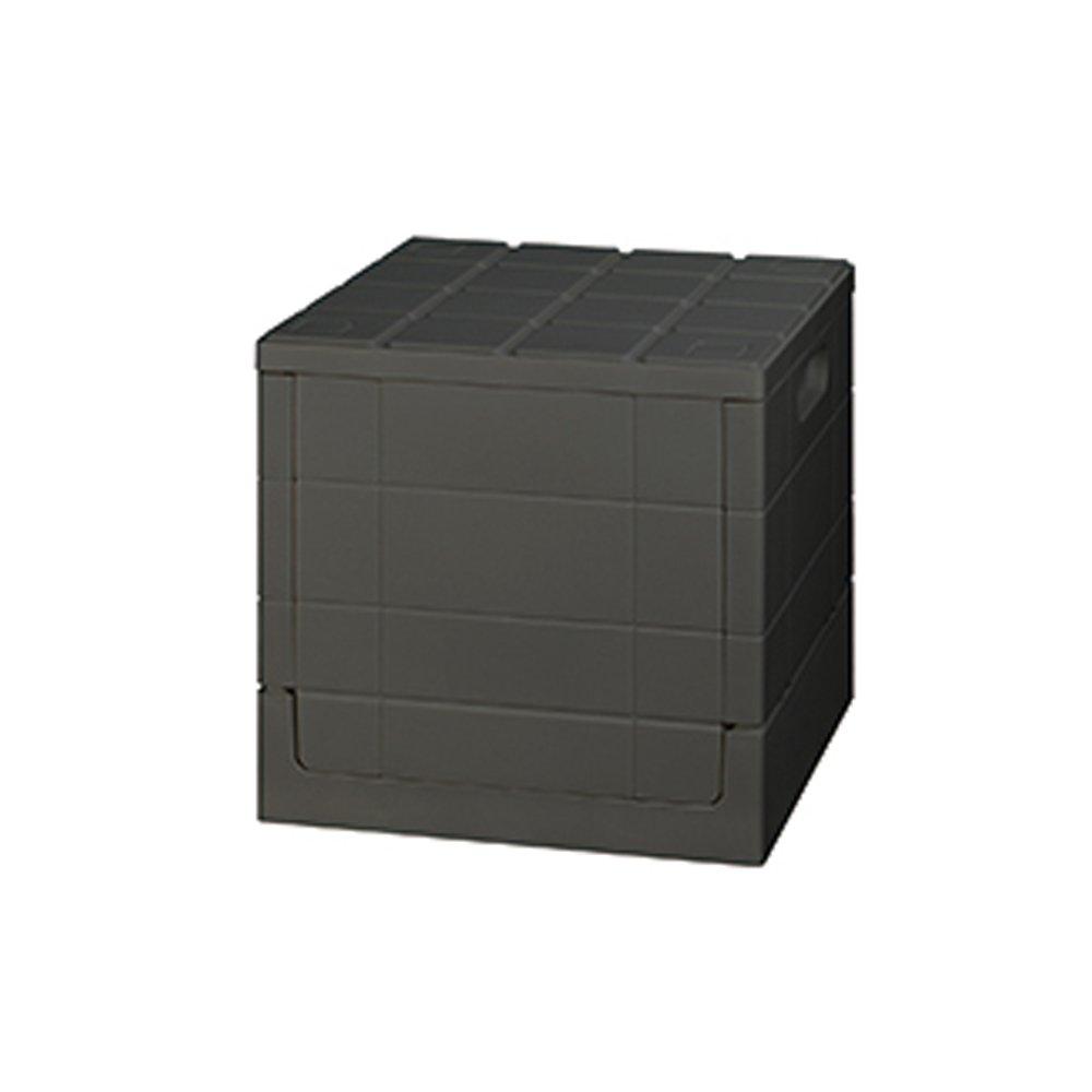 I'mD Storage Box Grid Container Cube Black 20L
