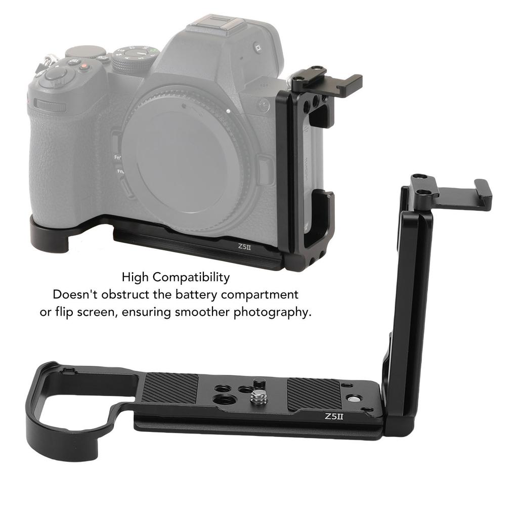 L Shape Bracket Quick Release Plate Fit for Z5II Camera Aluminum Alloy Vertical Horizontal Switching L Bracket