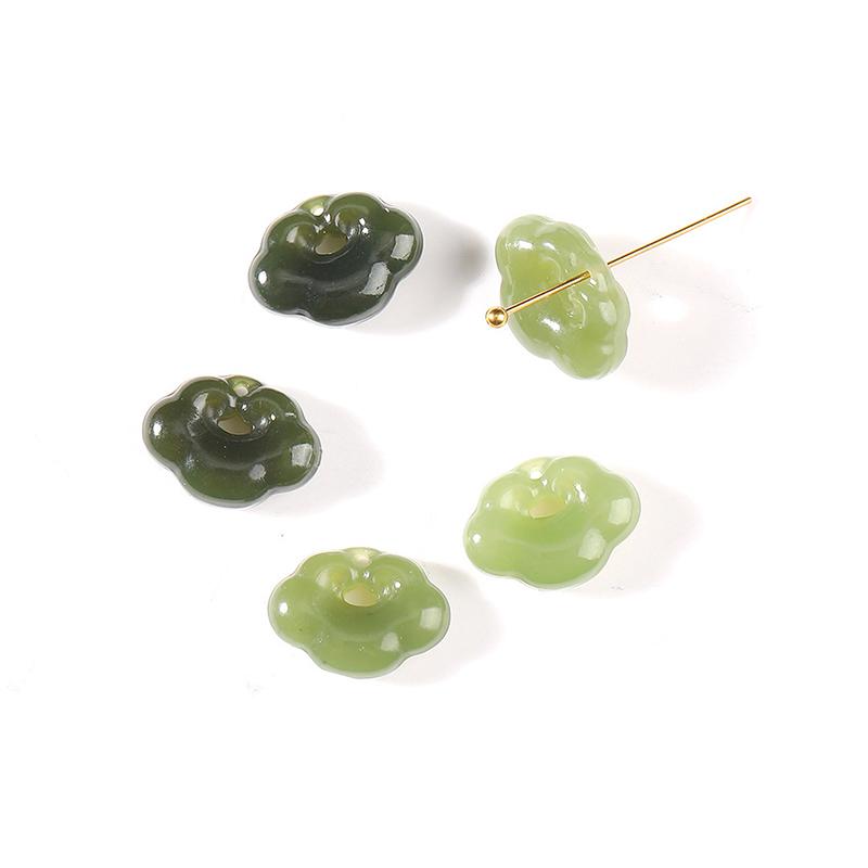 1 Set DIY Bracelet Necklace Accessories Natural Stone Carved Bead Pixiu Prayer Bead Supplies For Jewelry Making