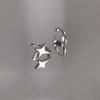 Four-Pointed Star Cross Ear Clips: Elegant, No-Pierce Earrings with Niche Design