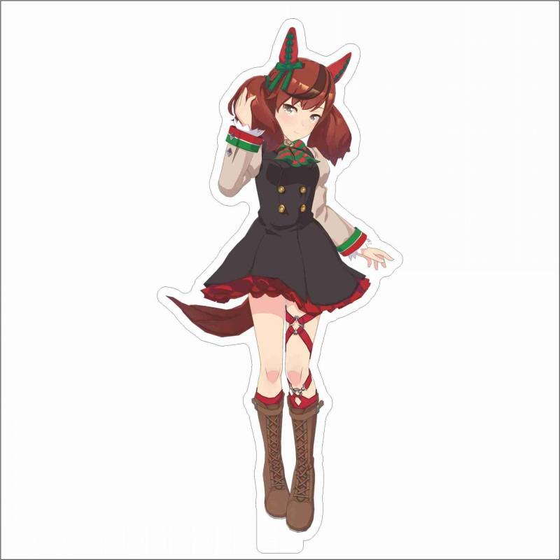 Japan Beautiful Derbil 15 Cm Cartoon Characters Acrylic Double-sided Stand Model Kawaii Cute Office Decoration Panel Permanent Recording Fans