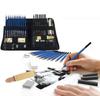 Hot Sale in the Market 40pcs Sketching and Drawing Pencil Set in Pop-up Nylon Case for Professional Artist and Beginners